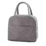Tote Lunch Bag Reusable Insulated Cooler High Capacity Waterproof for Men Women Work Picnic Beach Gray