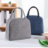 Tote Lunch Bag Reusable Insulated Cooler High Capacity Waterproof for Men Women Work Picnic Beach Dark Blue