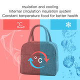 Tote Lunch Bag Reusable Insulated Cooler High Capacity Waterproof for Men Women Work Picnic Beach Dark Blue