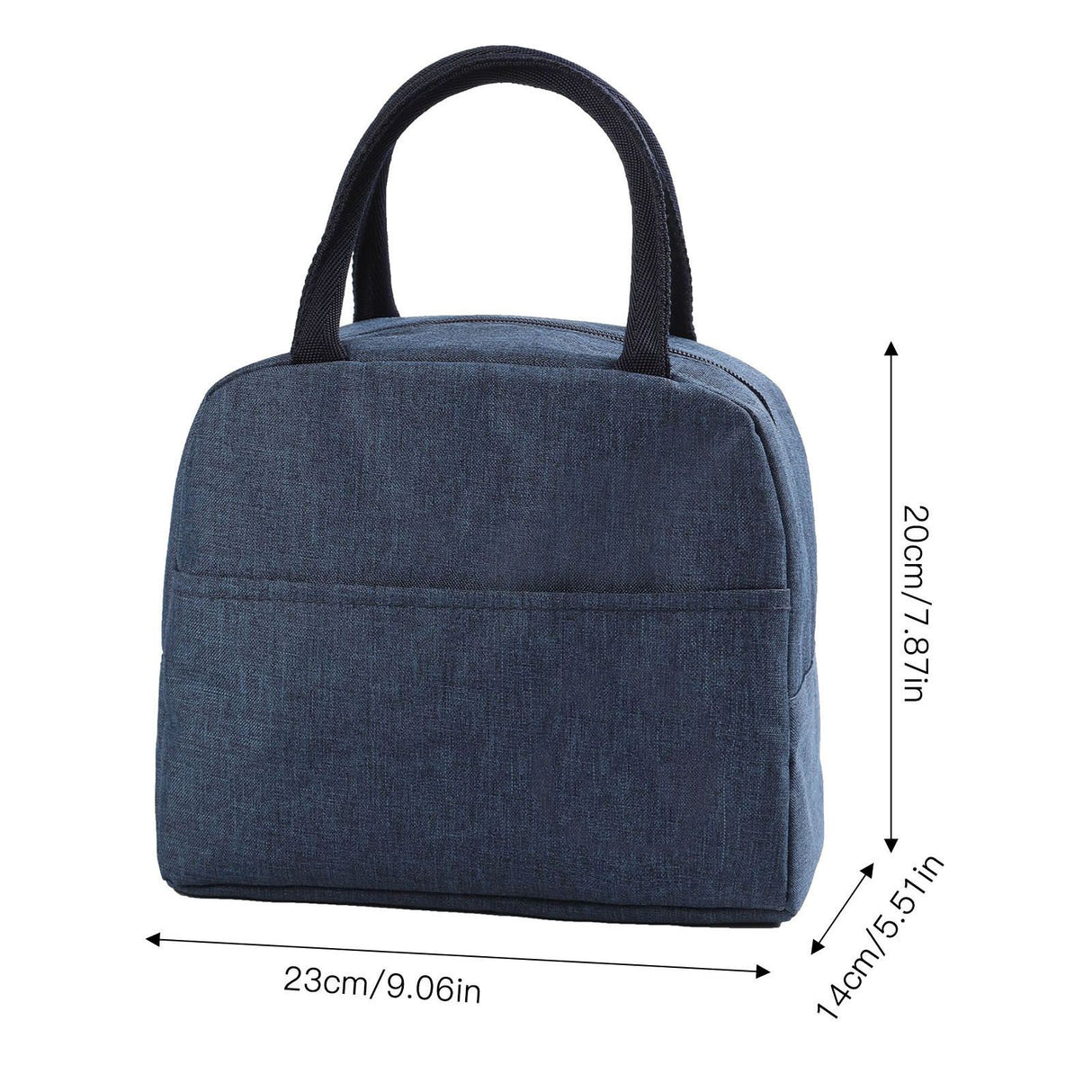 Tote Lunch Bag Reusable Insulated Cooler High Capacity Waterproof for Men Women Work Picnic Beach Dark Blue