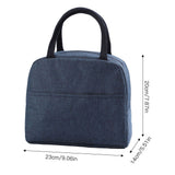 Tote Lunch Bag Reusable Insulated Cooler High Capacity Waterproof for Men Women Work Picnic Beach Dark Blue
