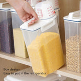 Rice Container Portable Compact 2kg Capacity Box Design Food Grade PP Plastic Airtight Food Storage Container Transparent Color
