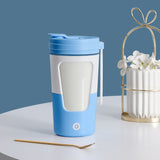 430ml Electric Mixing Mug Healthy 7000 RPM Rechargeable Self Stirring Mug with Silicone Handle for Protein Shakes Coffee Blue