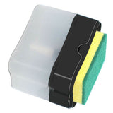 Dish Liquid Dispenser Durable Plastic Effort Saving Press Large Capacity Dish Detergent Dispenser for Kitchen Home Black