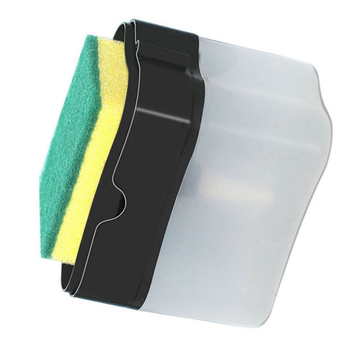 Dish Liquid Dispenser Durable Plastic Effort Saving Press Large Capacity Dish Detergent Dispenser for Kitchen Home Black