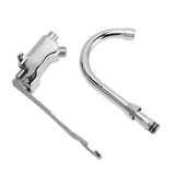 Foot Pedal Control Valve Faucet Stainless Steel Kitchen Sink Water Tap Vertical Basin Switch Faucet