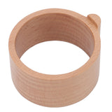 Coffee Capsule Refill Holder Beech Wood Coffee Pod Aluminum Foil Seals Holder for Vertuoline Coffee Capsule - Top-Down View