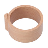 Coffee Capsule Refill Holder Beech Wood Coffee Pod Aluminum Foil Seals Holder for Vertuoline Coffee Capsule - Rear View