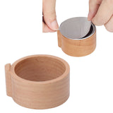 Coffee Capsule Refill Holder Beech Wood Coffee Pod Aluminum Foil Seals Holder for Vertuoline Coffee Capsule