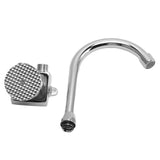 Foot Pedal Basin Faucet Kitchen Sink Foot Tap Floor Mounted Foot Pedal Faucet Set Double Outlet Water
