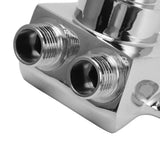 Foot Pedal Basin Faucet Kitchen Sink Foot Tap Floor Mounted Foot Pedal Faucet Set Double Outlet Water