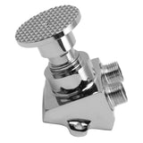 Floor Mount Pedal Valve Stainless Steel Water Saving Foot Pedal Water Tap Control Switch Valve for Public Places Double Outlet