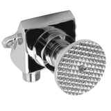 Floor Mount Pedal Valve Stainless Steel Water Saving Foot Pedal Water Tap Control Switch Valve for Public Places Double Outlet