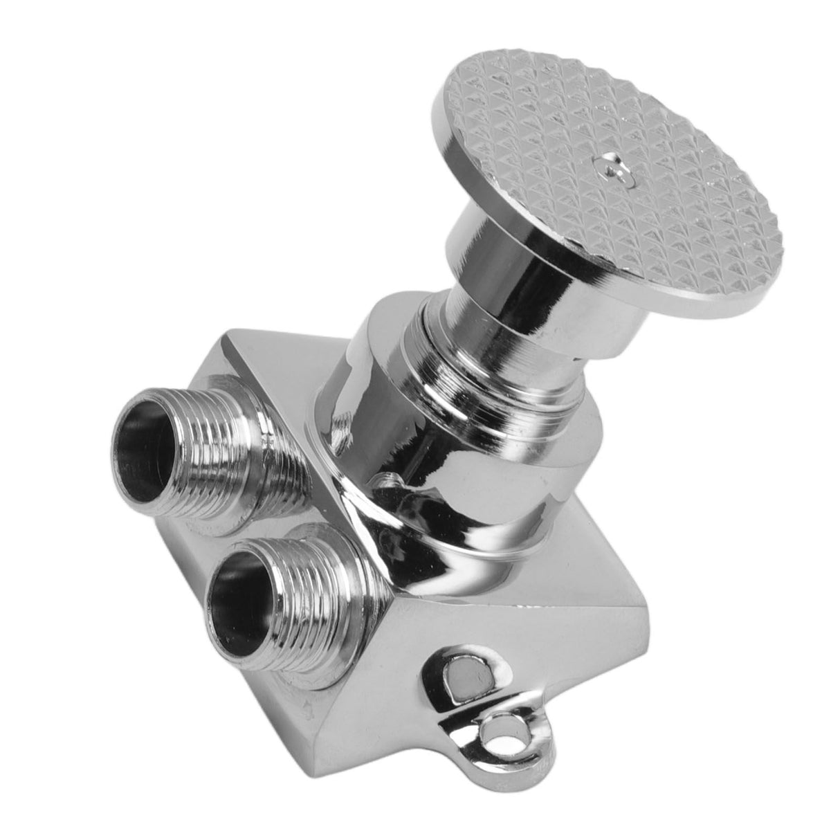 Floor Mount Pedal Valve Stainless Steel Water Saving Foot Pedal Water Tap Control Switch Valve for Public Places Double Outlet