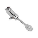 Faucet Foot Pedal Valve Silver Stainless Steel Water Saving Floor Pedal Control Switch for Public Place