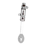 Faucet Foot Pedal Valve Silver Stainless Steel Water Saving Floor Pedal Control Switch for Public Place