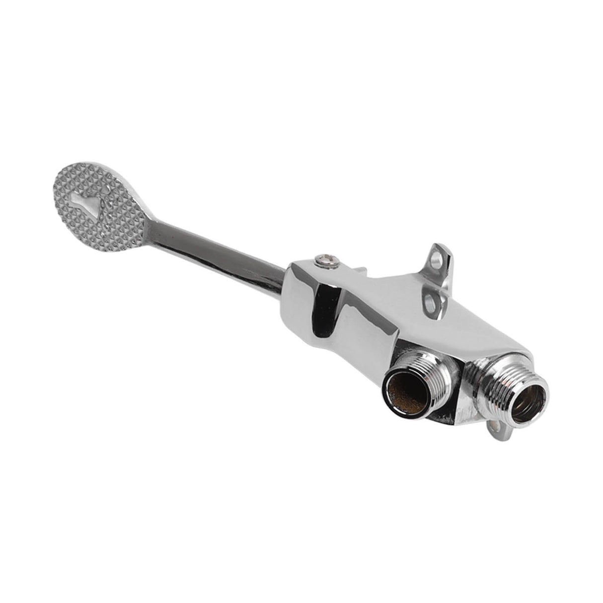 Faucet Foot Pedal Valve Silver Stainless Steel Water Saving Floor Pedal Control Switch for Public Place