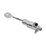 Faucet Foot Pedal Valve Silver Stainless Steel Water Saving Floor Pedal Control Switch for Public Place