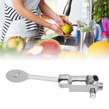 Faucet Foot Pedal Valve Silver Stainless Steel Water Saving Floor Pedal Control Switch for Public Place