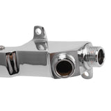 Faucet Foot Pedal Valve Silver Stainless Steel Water Saving Floor Pedal Control Switch for Public Place