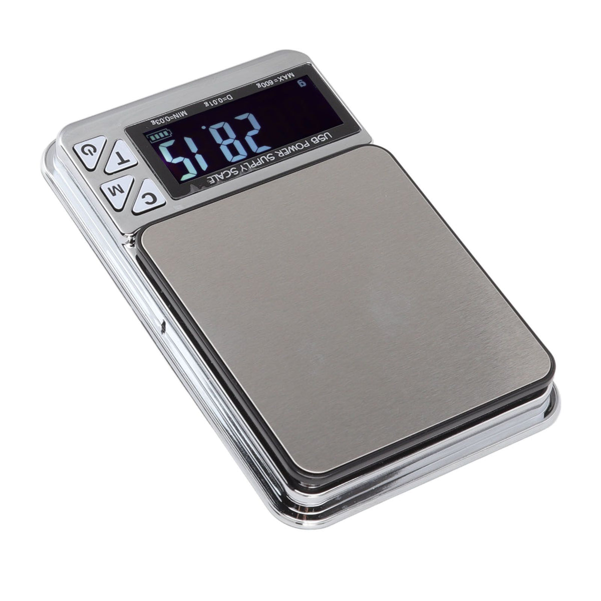 High Accuracy Digital Scale 600/0.01g LCD Display Waterproof USB Charging Electronic Scale for Kitchen Jewelry