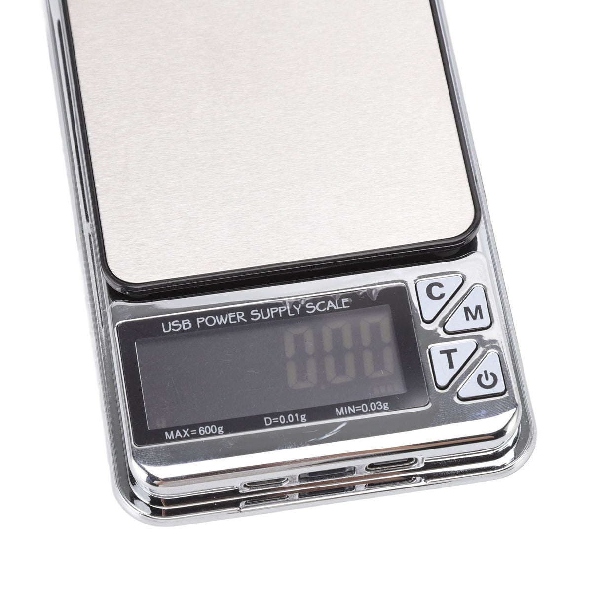 High Accuracy Digital Scale 600/0.01g LCD Display Waterproof USB Charging Electronic Scale for Kitchen Jewelry