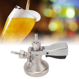 G Type Beer Keg Coupler Stainless Steel Probe Brass Body Triangular Beer Dispenser Accessory for Bar Party