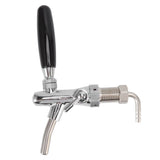 G5/8 Beer Tap Faucet Stainless Steel 304 Draft Beer Dispenser Faucet Beer Flow Control Tool for Bar - Low Angle