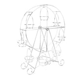Cupcake Display Rack Iron Rotatable Eight Cupcakes Wheel Cupcake Stand for DIY Birthday Party