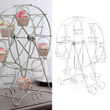 Cupcake Display Rack Iron Rotatable Eight Cupcakes Wheel Cupcake Stand for DIY Birthday Party - Extra Image