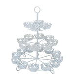 Cupcake Stand for 24 Cupcakes 3 Tier Pastry Serving Display Stand Iron Dessert Carrier Display Holder for Holiday Party