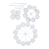 Cupcake Stand for 24 Cupcakes 3 Tier Pastry Serving Display Stand Iron Dessert Carrier Display Holder for Holiday Party