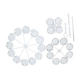 Cupcake Stand for 24 Cupcakes 3 Tier Pastry Serving Display Stand Iron Dessert Carrier Display Holder for Holiday Party