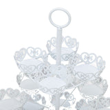 Cupcake Stand for 24 Cupcakes 3 Tier Pastry Serving Display Stand Iron Dessert Carrier Display Holder for Holiday Party