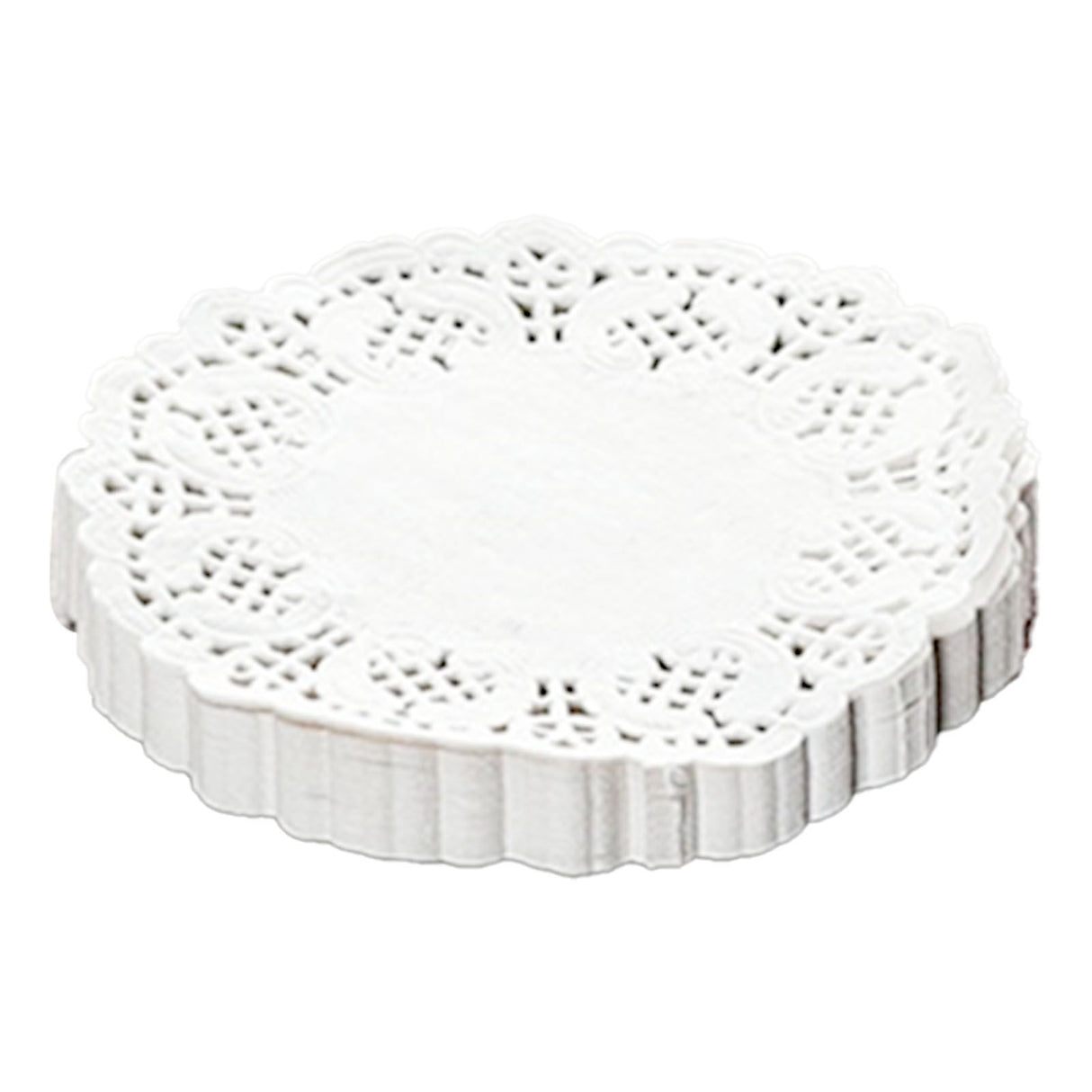 150pcs White Lace Round Paper Doilies Disposable Hollow Flower Oil Absorbing Paper for Fried Food Pizza Desserts Cake 150pcs Oil Absorbing Paper
