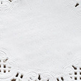 150pcs White Lace Round Paper Doilies Disposable Hollow Flower Oil Absorbing Paper for Fried Food Pizza Desserts Cake 150pcs Oil Absorbing Paper