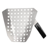 Popcorn Scoop Ergonomic Single Handle Stainless Steel Fries Scooper with Holes for Movie Theater Shop