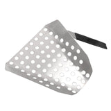 Popcorn Scoop Ergonomic Single Handle Stainless Steel Fries Scooper with Holes for Movie Theater Shop