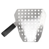 Popcorn Scoop Ergonomic Single Handle Stainless Steel Fries Scooper with Holes for Movie Theater Shop