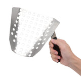 Popcorn Scoop Ergonomic Single Handle Stainless Steel Fries Scooper with Holes for Movie Theater Shop - Extra Image