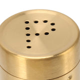2Pcs Gold Spice Jar Stainless Steel Rustproof Screw Open Top Seasoning Shaker Bottle for Salt Sugar Pepper Paprika - Extra Image