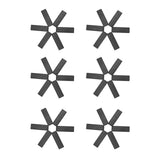 6PCS Hot Pot Heat Insulation Pad Foldable ABS Hollow Design Hot Dishes Holder for Kitchen Home - Low Angle