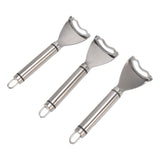 3pcs Stainless Steel Corn Cutter Peeler Safe Quick Clean Comfortable Grip Corn Thresher Planer Cutter for Kitchen - 45-Degree Angle
