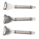 3pcs Stainless Steel Corn Cutter Peeler Safe Quick Clean Comfortable Grip Corn Thresher Planer Cutter for Kitchen - Close-Up Angle