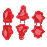 3 Pcs Pocket Pie Molds Christmas Tree Star Glove Shape Dough Presser Mini Hand Pie Mold Set Pie Maker for Christmas Baking