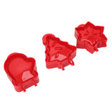 3 Pcs Pocket Pie Molds Christmas Tree Star Glove Shape Dough Presser Mini Hand Pie Mold Set Pie Maker for Christmas Baking - 45-Degree Angle