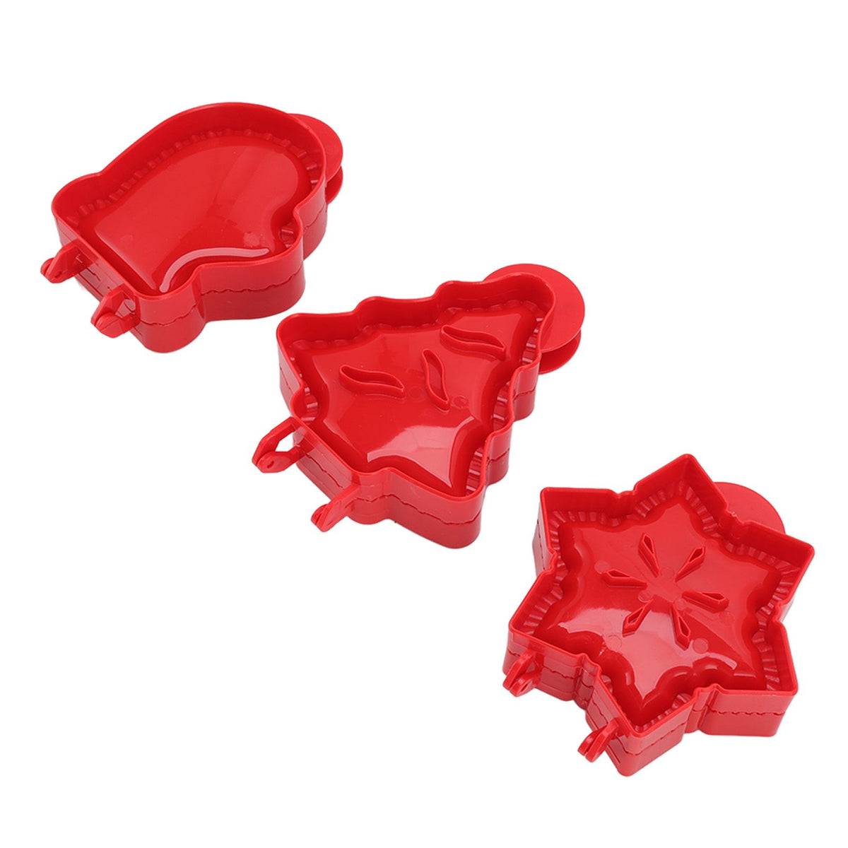 3 Pcs Pocket Pie Molds Christmas Tree Star Glove Shape Dough Presser Mini Hand Pie Mold Set Pie Maker for Christmas Baking