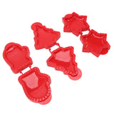 3 Pcs Pocket Pie Molds Christmas Tree Star Glove Shape Dough Presser Mini Hand Pie Mold Set Pie Maker for Christmas Baking