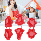 3 Pcs Pocket Pie Molds Christmas Tree Star Glove Shape Dough Presser Mini Hand Pie Mold Set Pie Maker for Christmas Baking