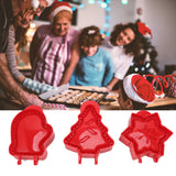 3 Pcs Pocket Pie Molds Christmas Tree Star Glove Shape Dough Presser Mini Hand Pie Mold Set Pie Maker for Christmas Baking - Extra Image